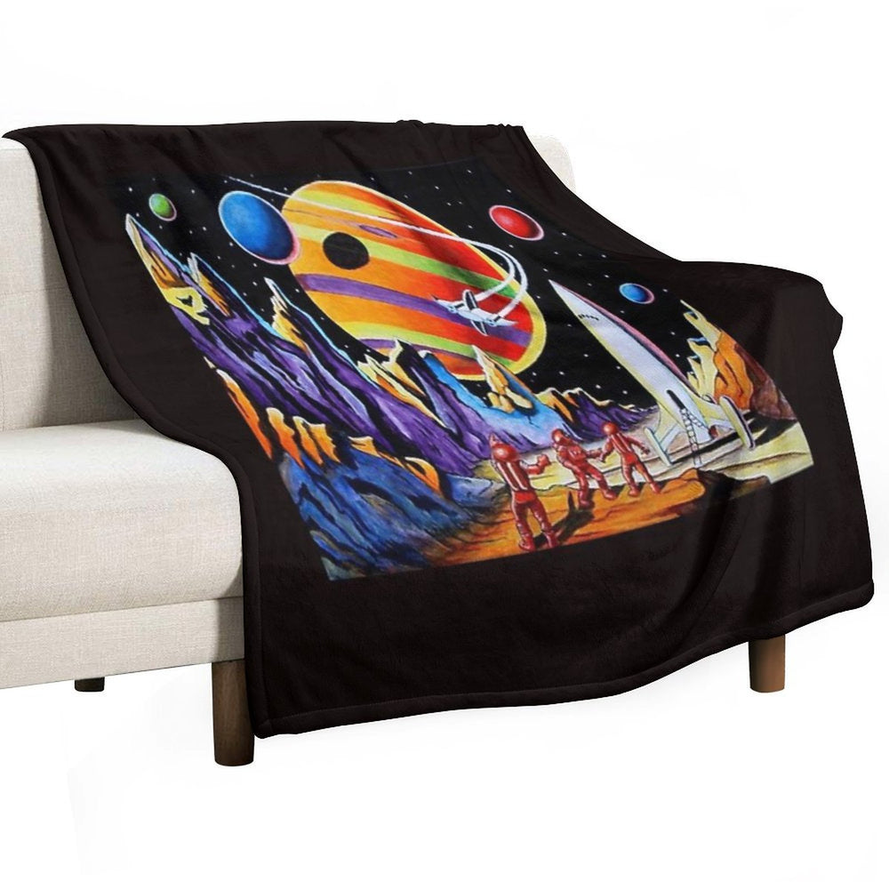 NEW WORLDS Gift-ready Throw Blanket