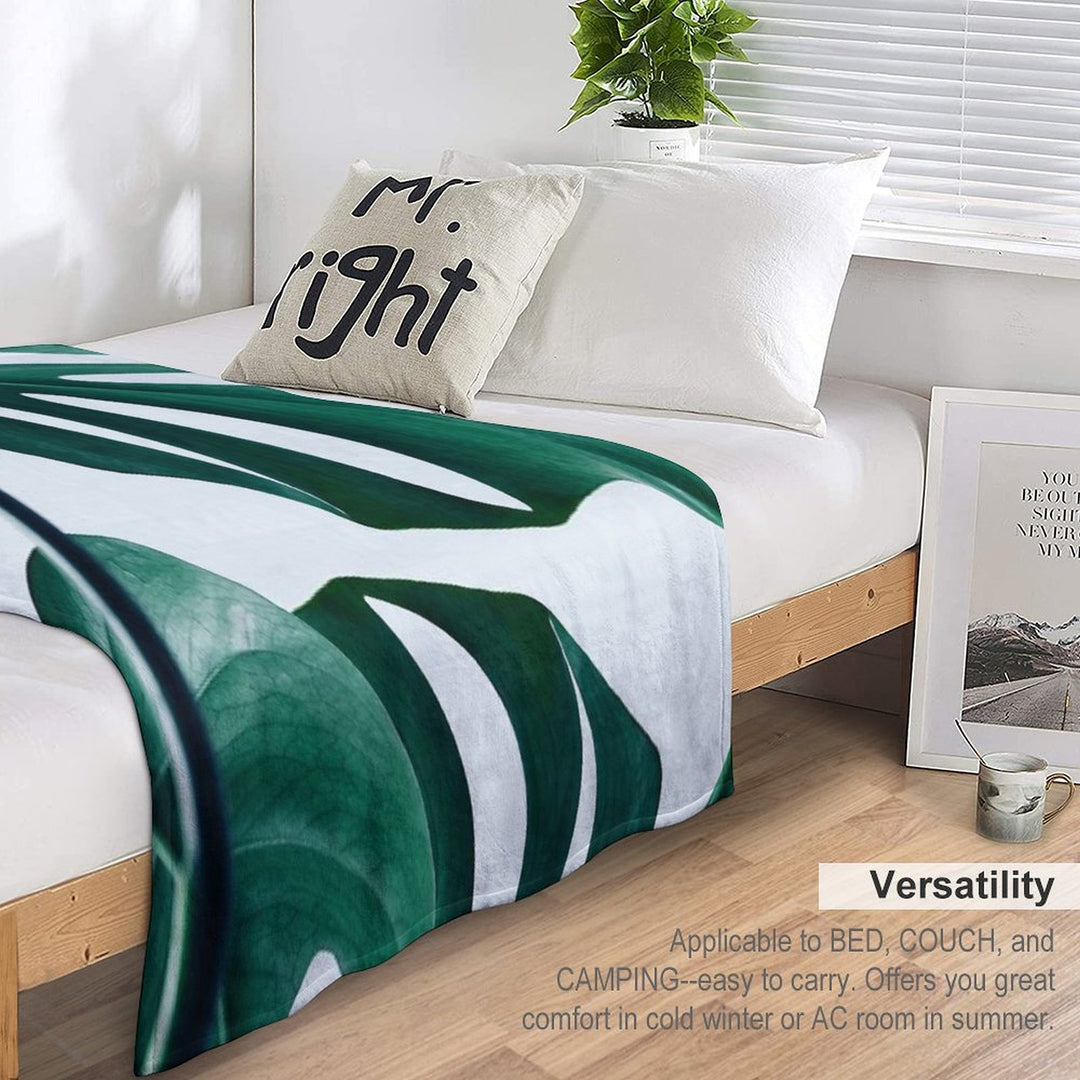 Monstera #redbubble #artprints Quick-dry Throw Blanket