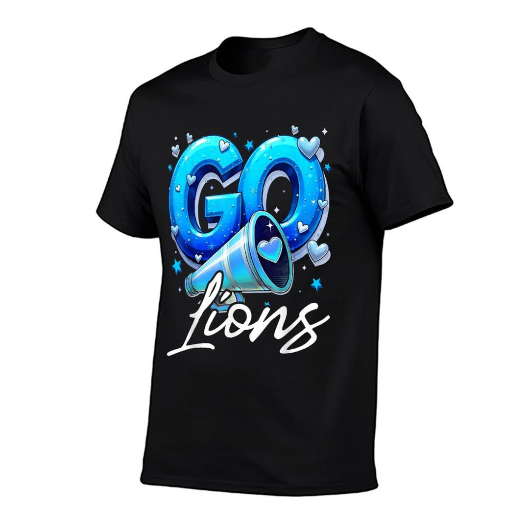 Go Cheer Lions Design Gift For Men Women Girls Kids  Lightweight T-Shirt