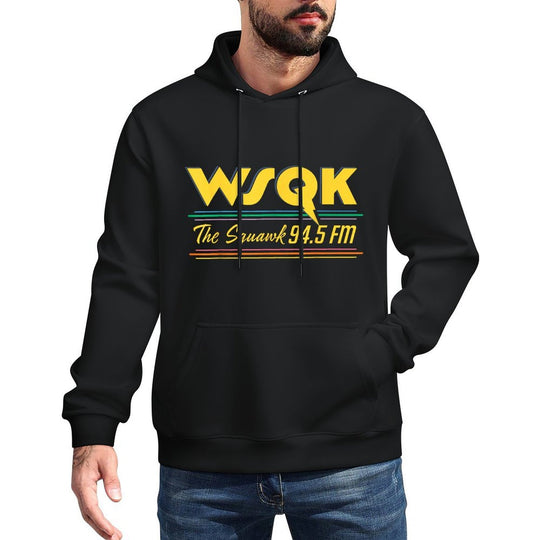 Stranger Things Season 5 WSQK The Squawk 94.5 FM Retro Logo Easy Care Hoodie