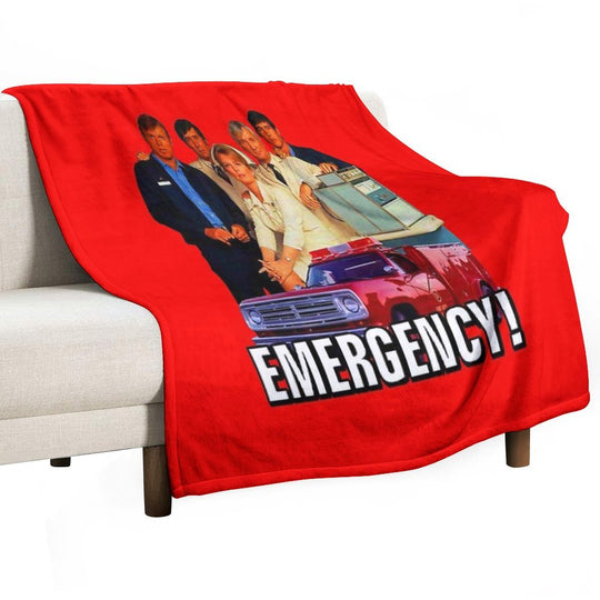 Retro Vintage 70s EMERGENCY! Cast Tribute Multi-functional Throw Blanket
