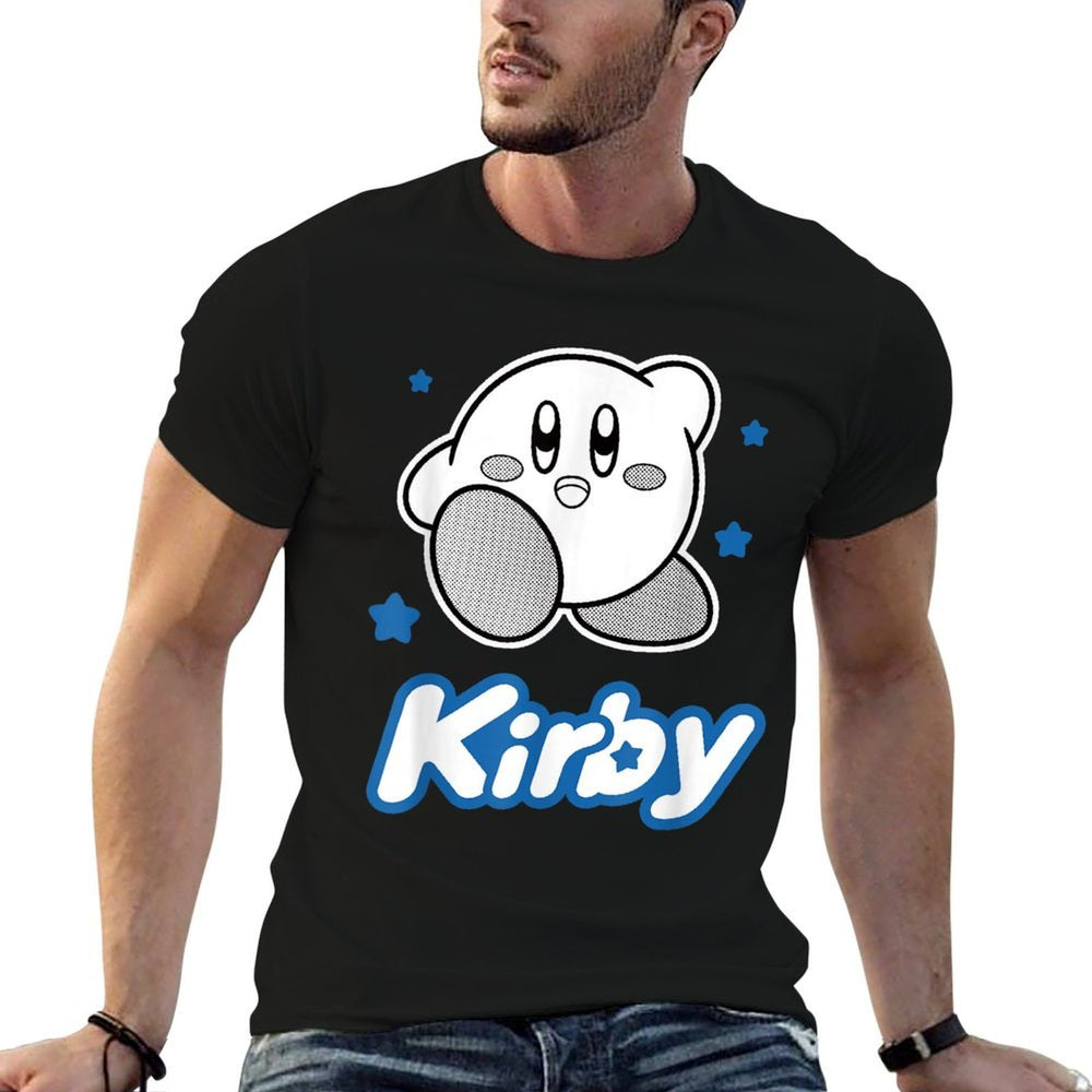 Kirby Blue Stars Big Character Portrait  Durable T-Shirt