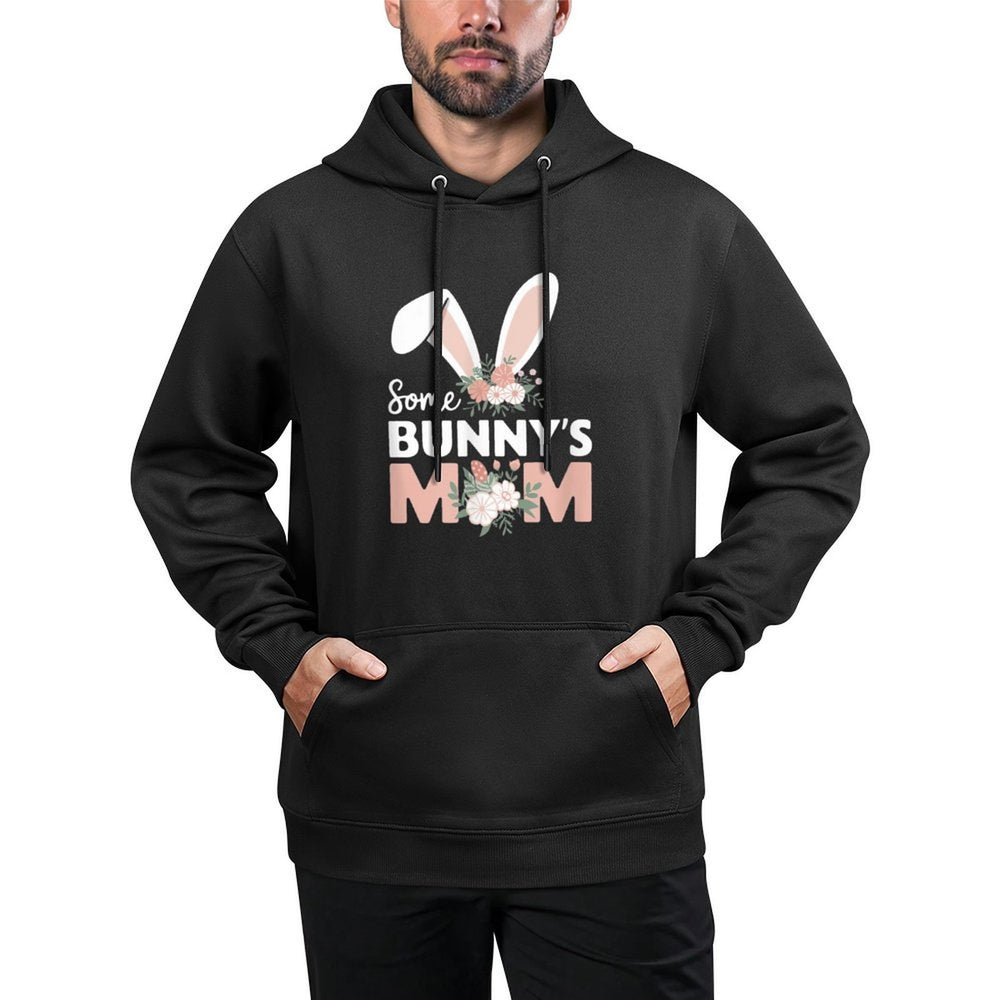 Some Bunnys Mom, Funny Cute Rabbit Family Birthday Machine Washable Hoodie