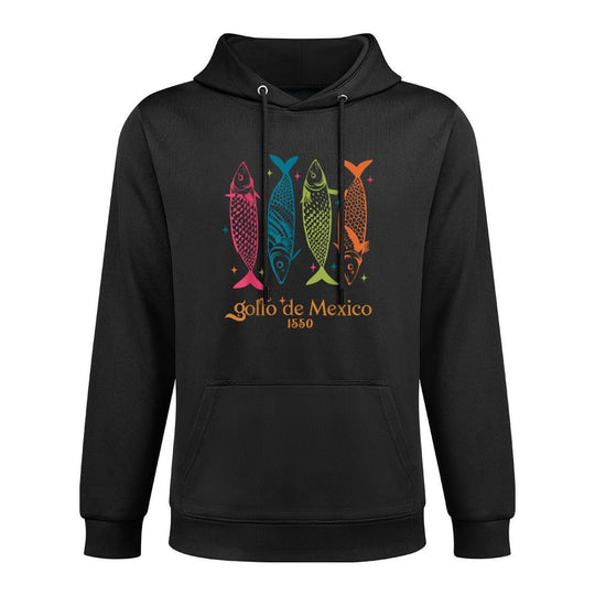 Golfo De Mexico 1550 Gulf of Mexico Sardine Mexica Gulf Adjustable Hood Hoodie
