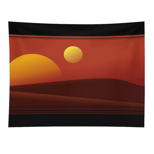 TATOOINE SUNSET Tapestry