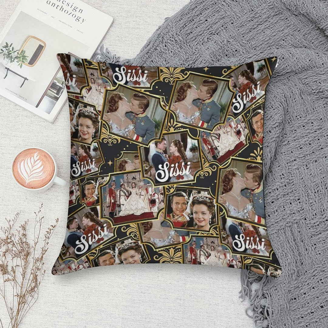 Sissi, Romy Schneider, Film, 50s Soft Home Decor Throw Pillow