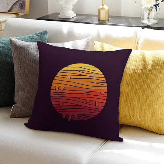 Heat Wave Soft Luxury Feel Throw Pillow