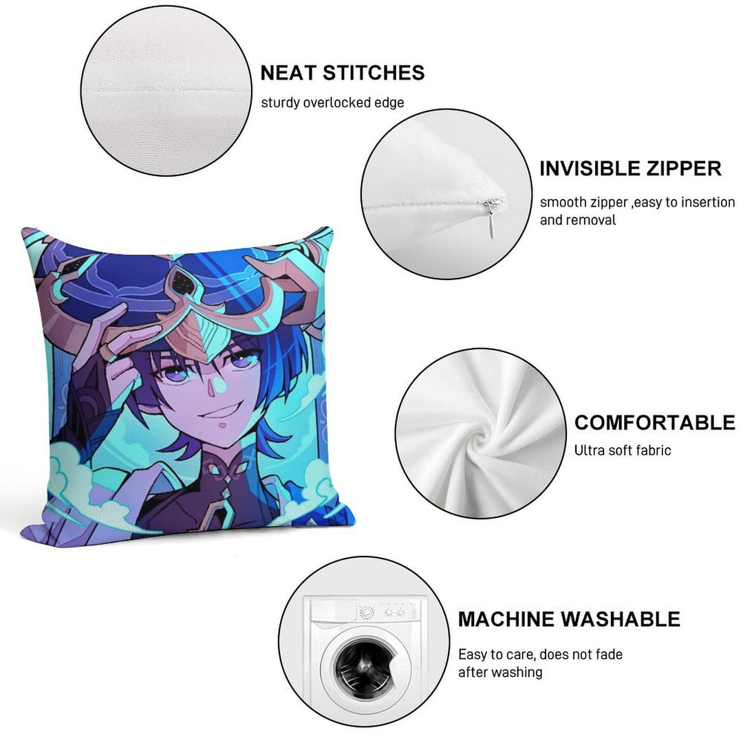 Scaramouche - Wanderer Soft Ultra-Soft Texture Throw Pillow