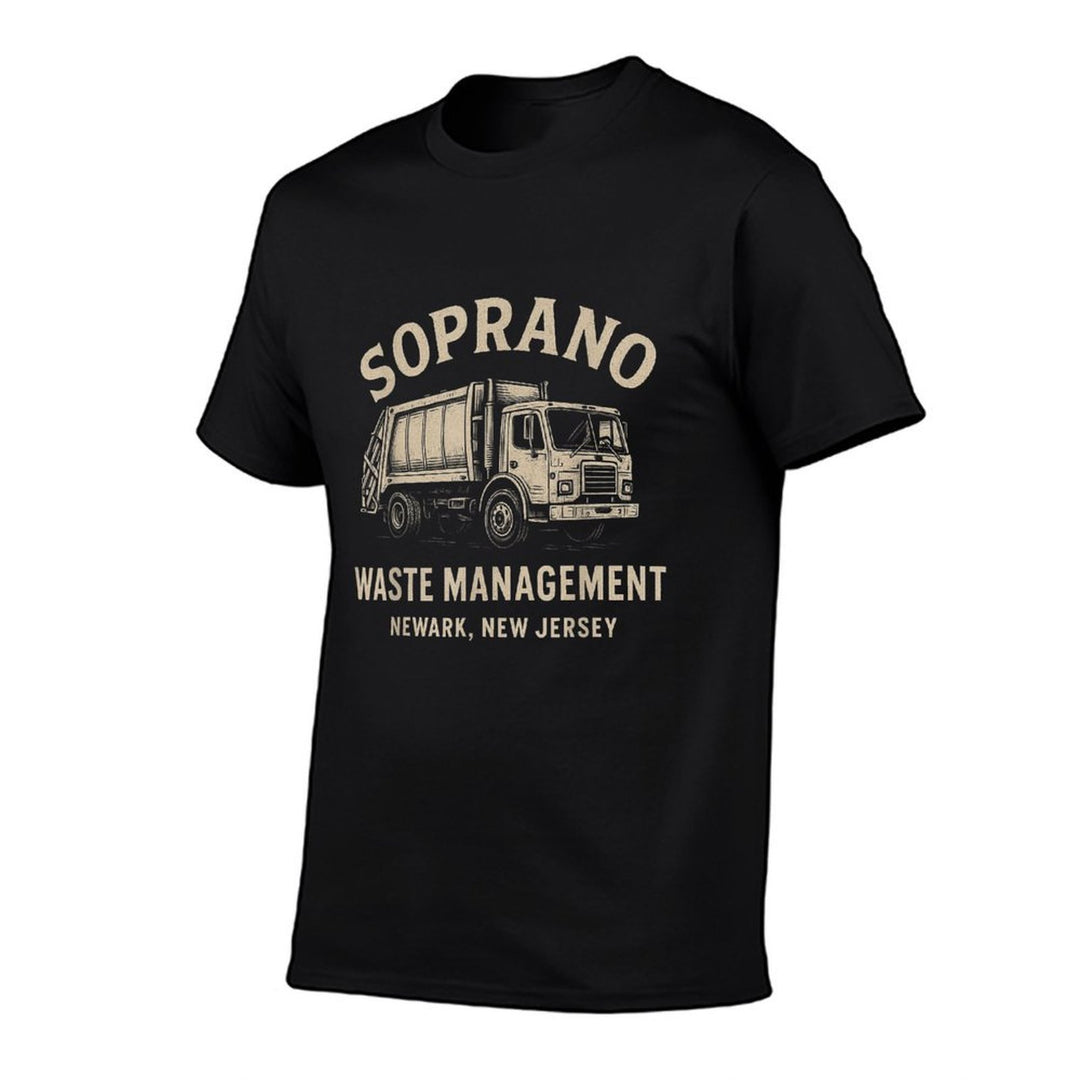 Soprano Waste Manaent Newark NJ Garbage Truck Design  Durable T-Shirt