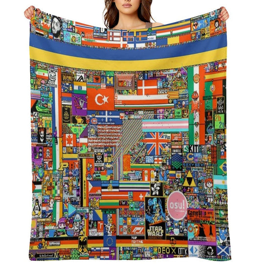 R Place All-season Throw Blanket