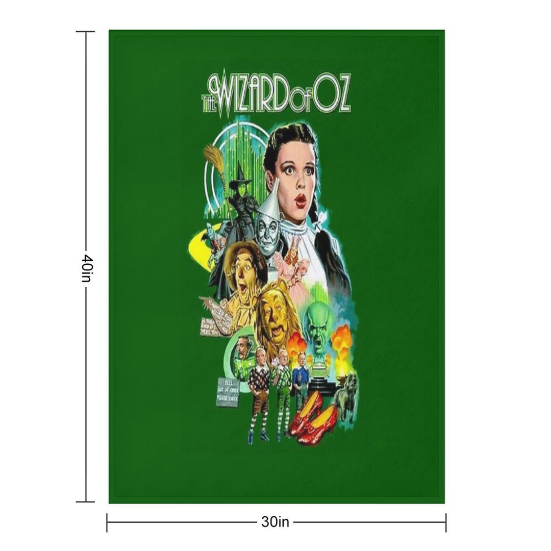 Wizard of OZ Vintage Art Print Premium Throw Blanket