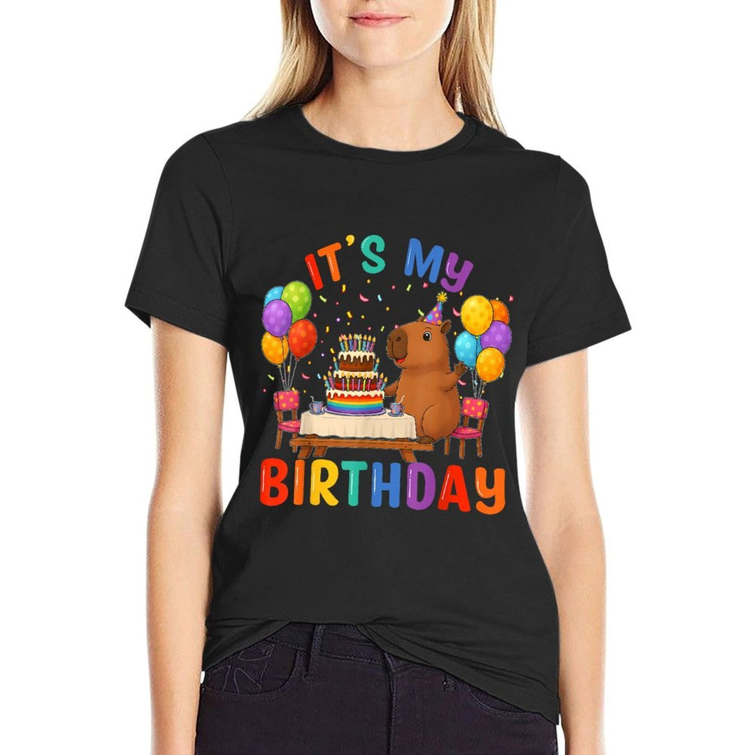 Its My Birthday Capybara Lovers Birthday Party Kids  Classic T-Shirt
