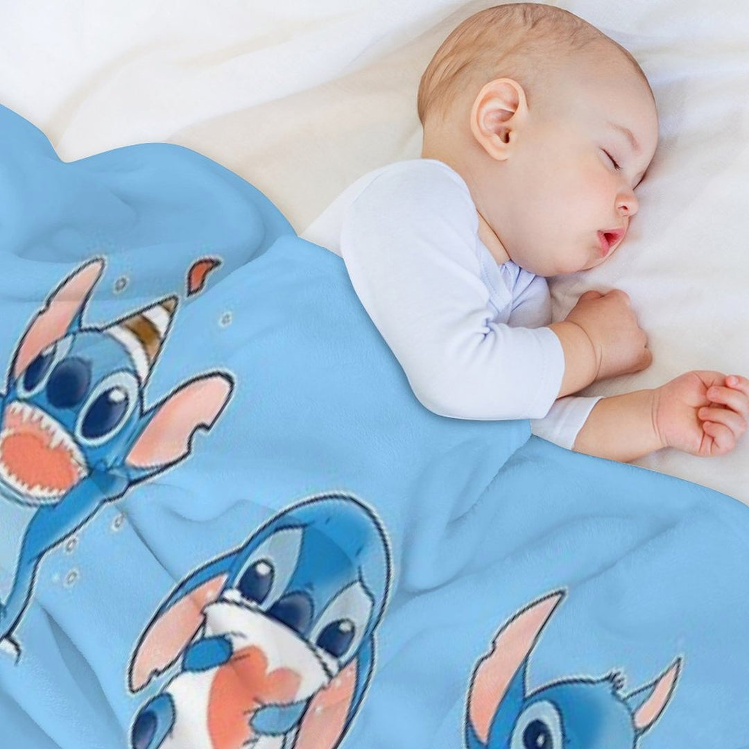 Stitch Emoticon! Anti-pilling Throw Blanket