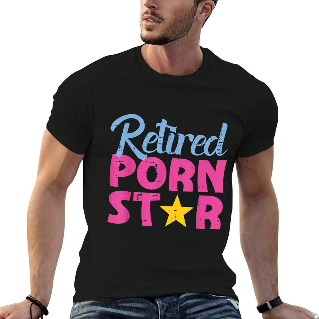 Inappropriate Retired Star Funny Adult Humor Joke Men Women  Quick-drying T-Shirt