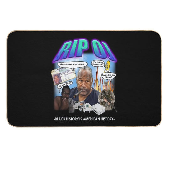 RIP OJ SIMPSON  Anti-Trip Bath Mat