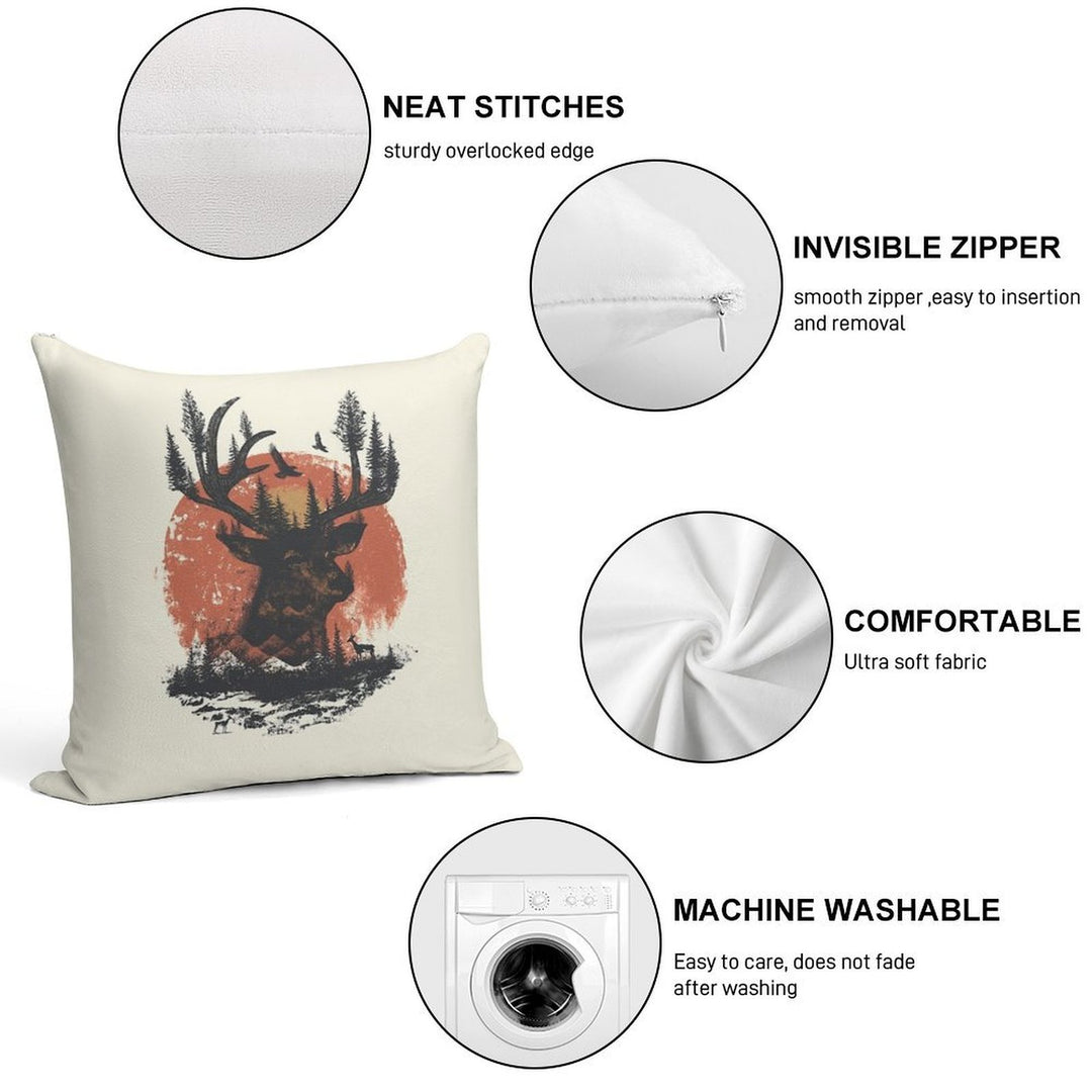 Look Deep Into Nature Soft Durable Construction Throw Pillow