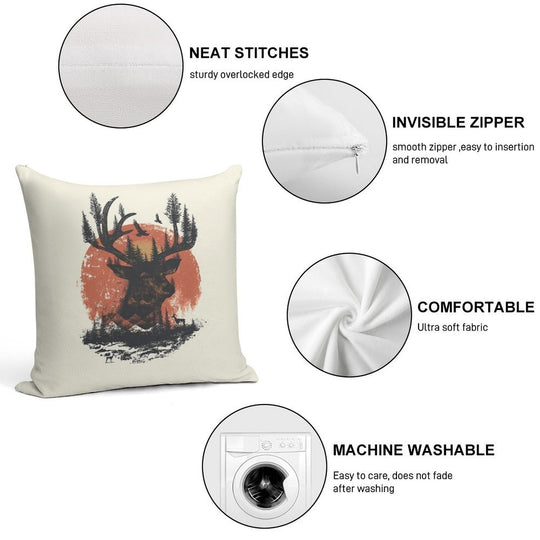 Look Deep Into Nature Soft Durable Construction Throw Pillow