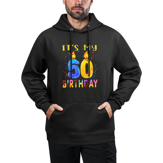 It's My 50th Birthday Sweet 50 Birthday Candles Years Old Medium-Weight Fabric Hoodie