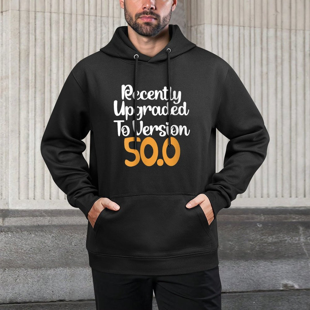 Womens Funny 50th Birthday Tshirt Recently Upgraded To Version 50.0 Layering Staple Hoodie