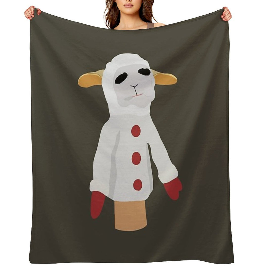 Lamb Chop, I Love This, Best, For You, Women Gift, Good Idea Versatility Throw Blanket