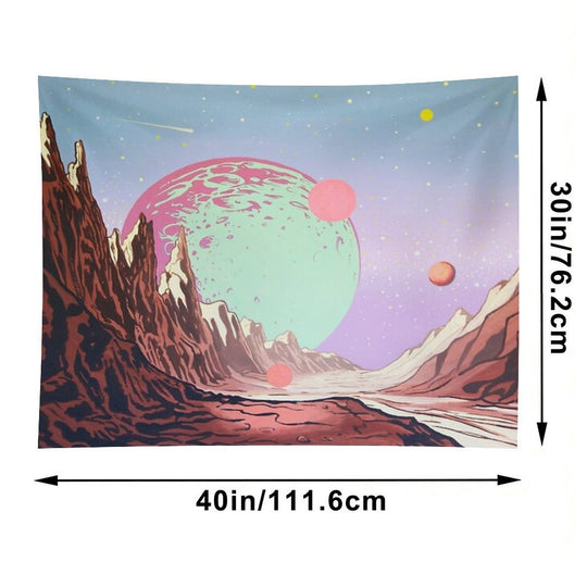 Green Moon Tapestry