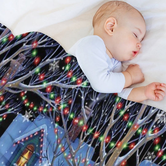 Decorating for Christmas All-season Throw Blanket