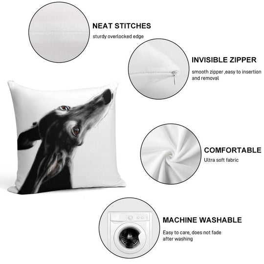 Always There II White Soft Home Decor Throw Pillow