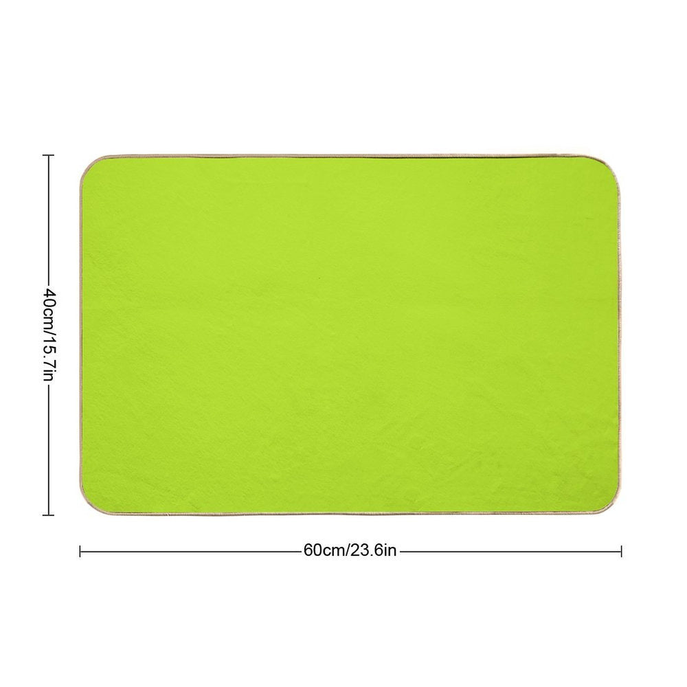 Lime Colored  Stain-Proof Bath Mat