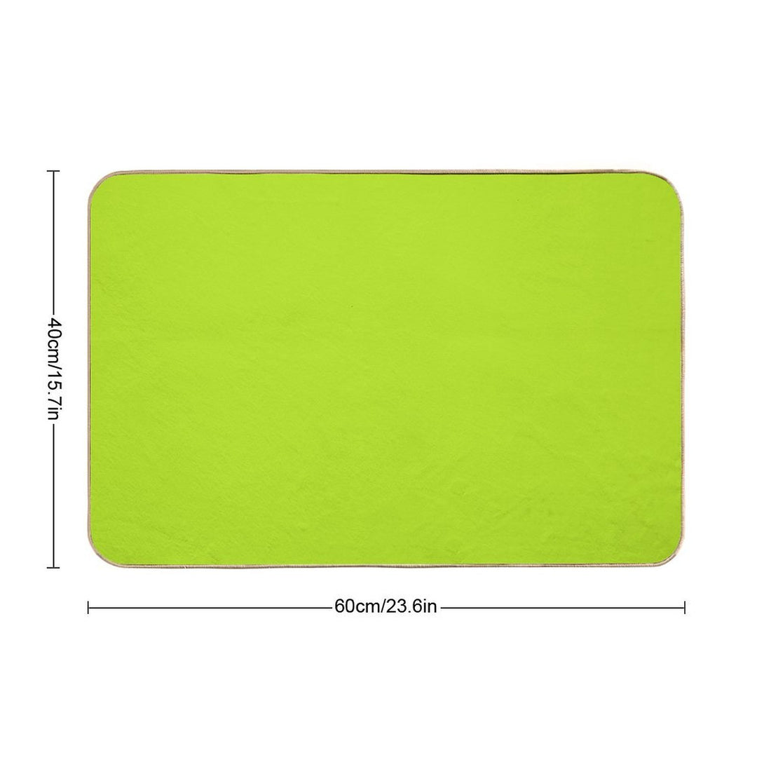 Lime Colored  Stain-Proof Bath Mat