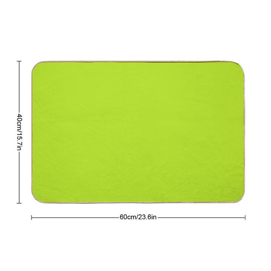Lime Colored  Stain-Proof Bath Mat