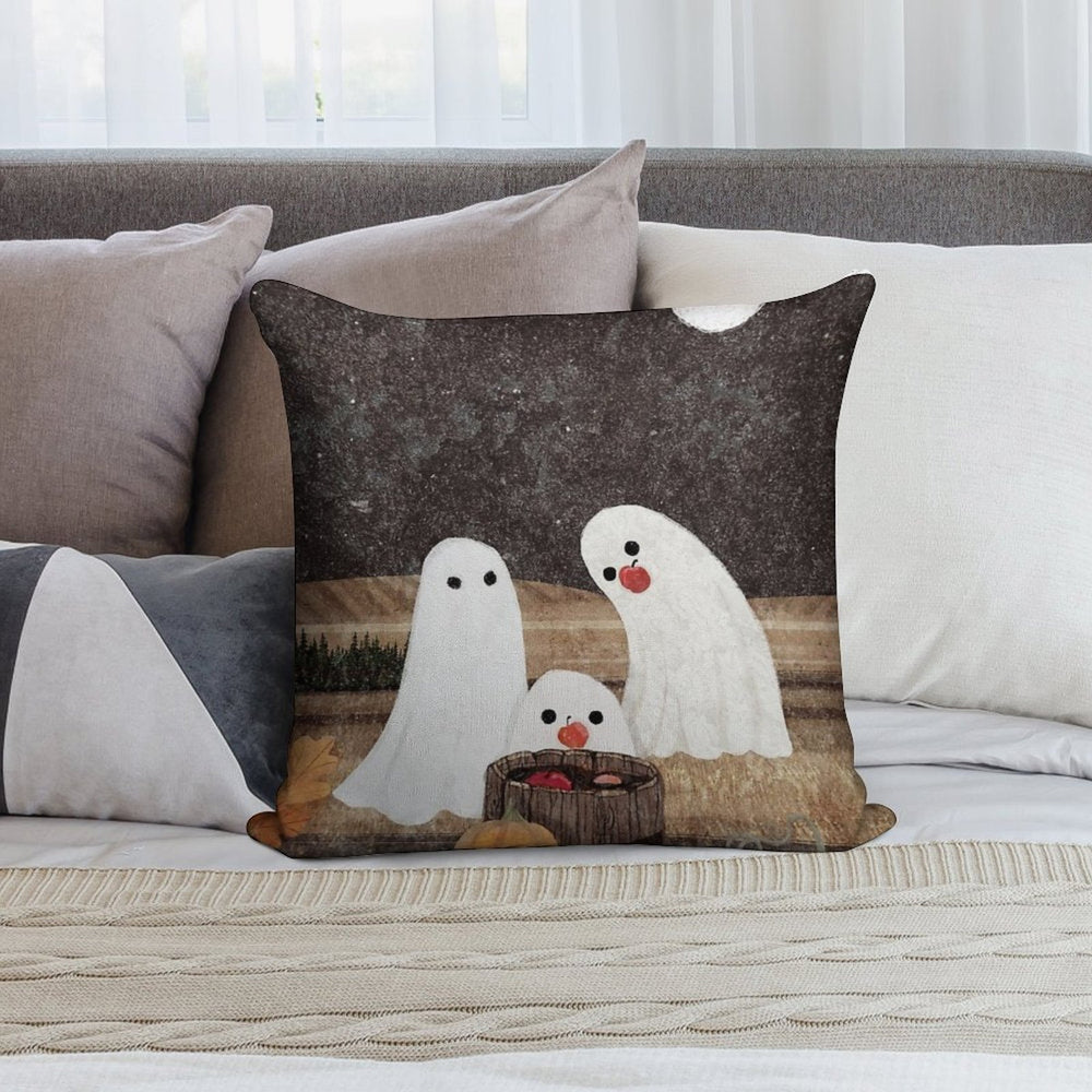 Apple Bobbing Soft Decorative Cover Throw Pillow