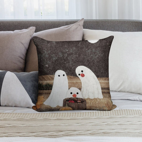 Apple Bobbing Soft Decorative Cover Throw Pillow