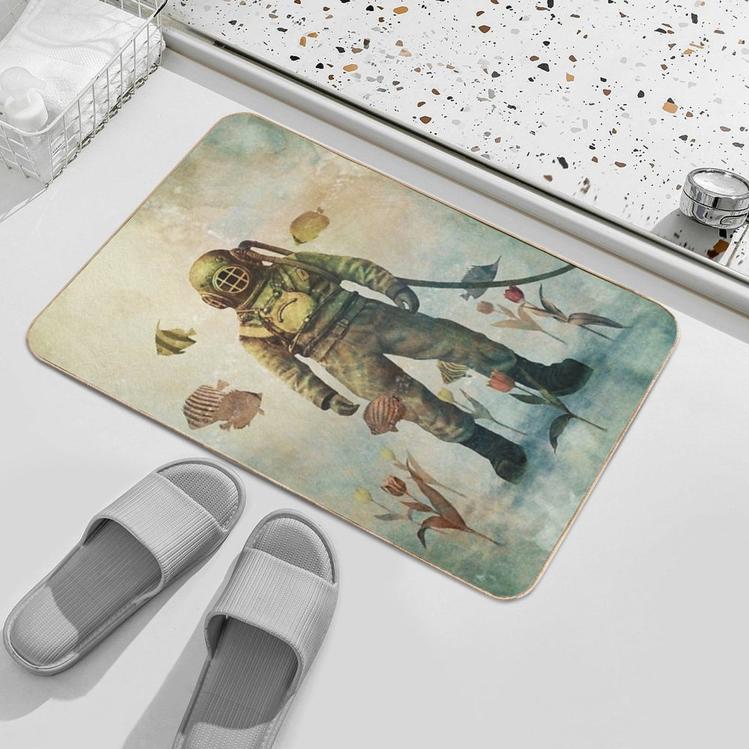 Deep Sea Garden  Absorbent Bath Mat