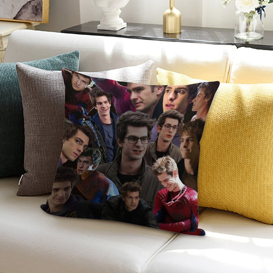 Andrew Spider Garfield Man Soft Shrink-Resistant Throw Pillow
