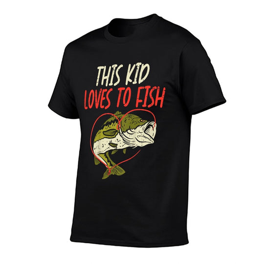 This Kid Loves To Fish Bass Fishing Family Matching Gift  Breathable T-Shirt