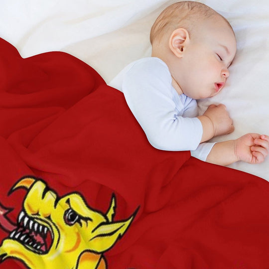 FLAG OF WESSEX - WYVERN Shrink-resistant Throw Blanket