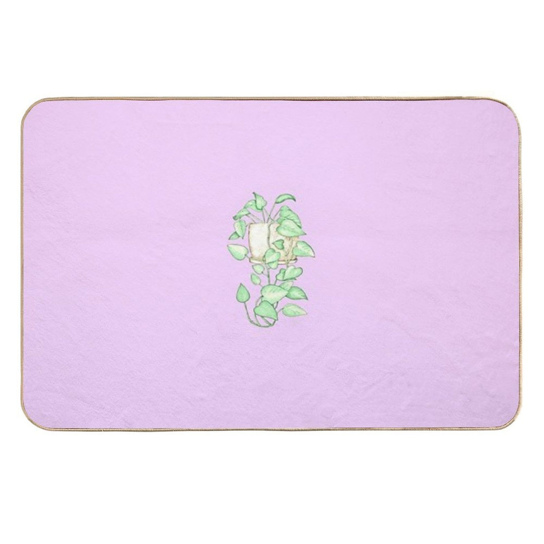 Hearts & Vines Thistle Me Pothos  Anti-Trip Bath Mat