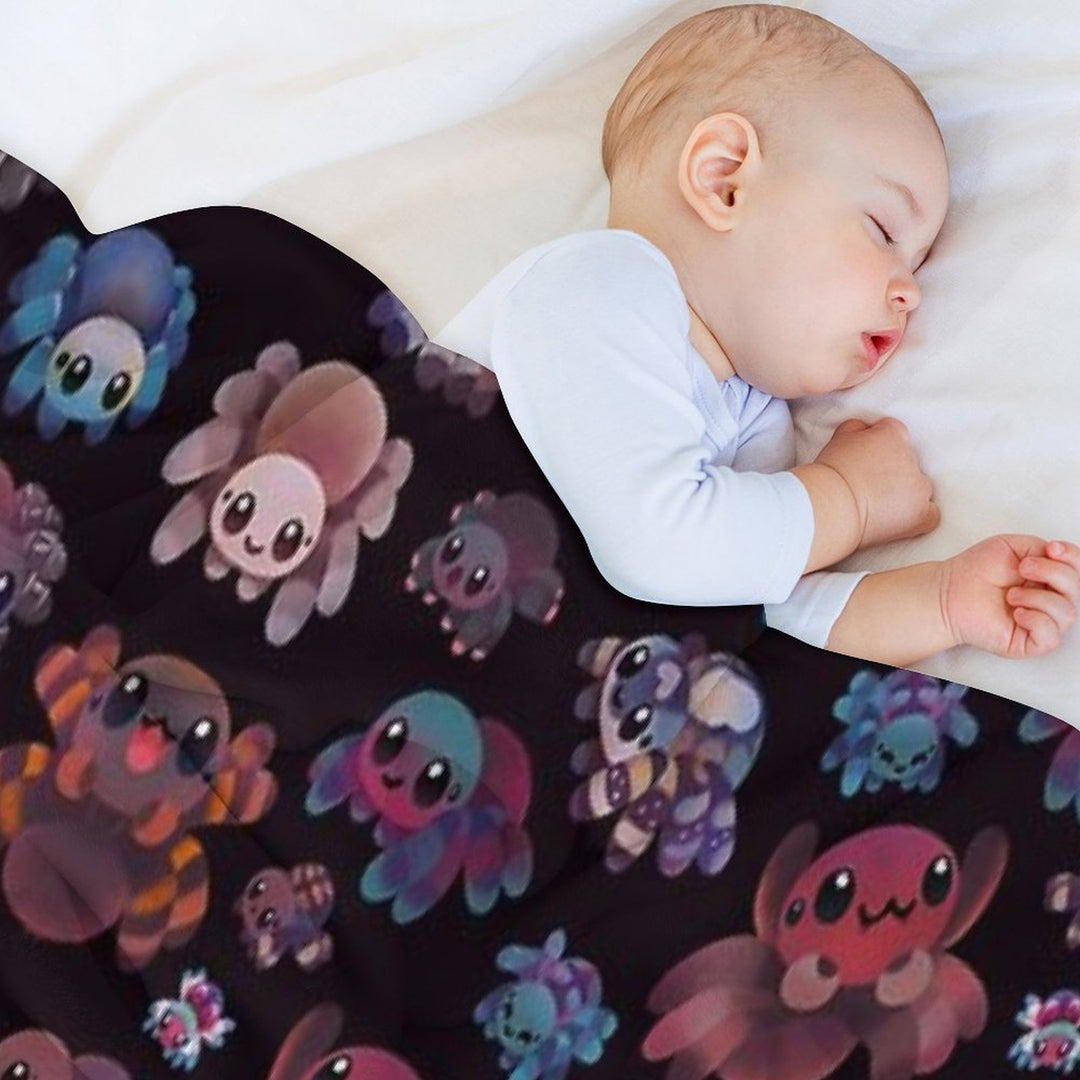 Tarantulas - Dark Sustainable Throw Blanket