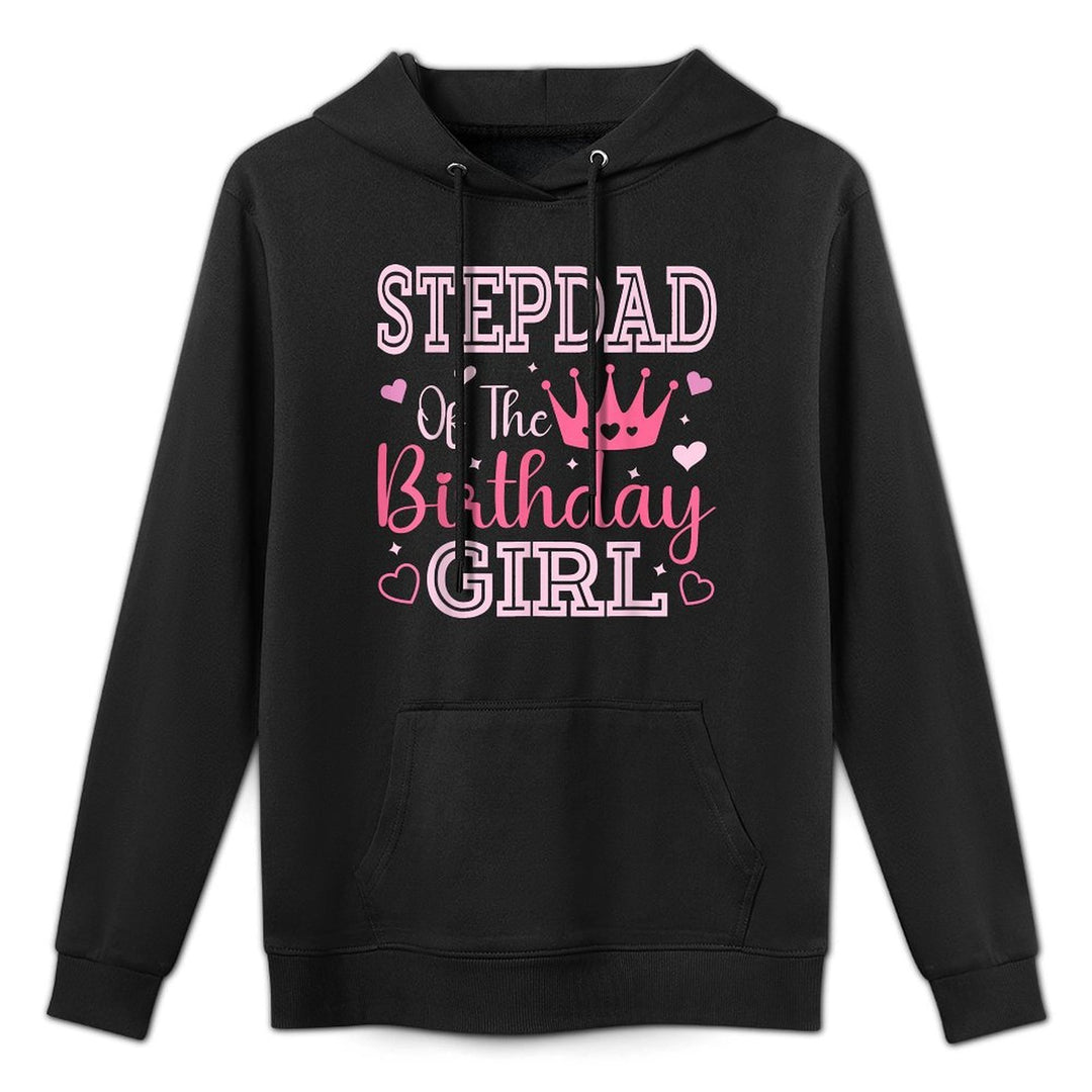 Stepdad of The Birthday Girl Cute Pink Matching Family Party Easy Care Hoodie