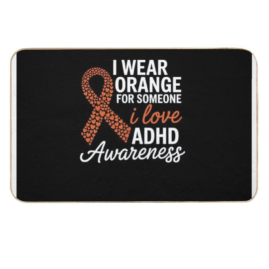 ADHD Awareness Month ADHD Embrace Neurodiversity  Eco-Friendly Bath Mat
