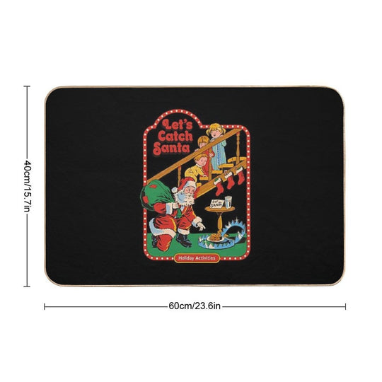 Let'S Catch Santa  Pet-Safe Bath Mat