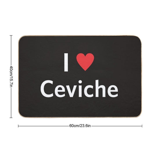 Peruvian Seafood,ceviche  Eco-Friendly Bath Mat