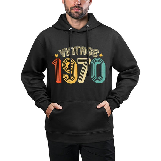 1970 50th Birthday Gift Vintage Retro Men Women 50 Years Old Layering Staple Hoodie