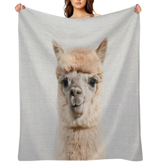 Alpaca - Colorful Sustainable Throw Blanket
