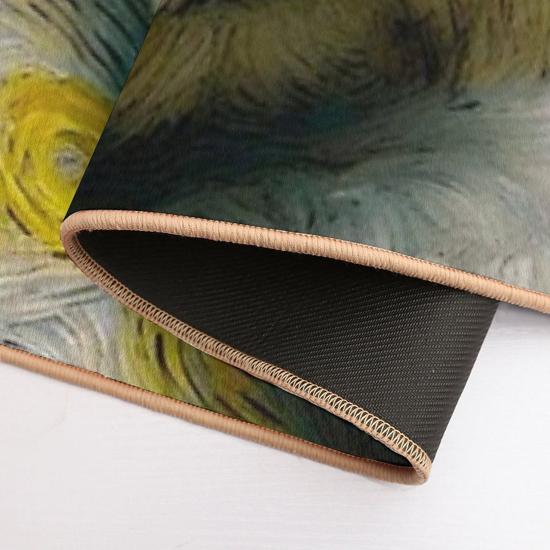 The Snuggle Queen - West Highland Terrier Van Gogh Style Durable Bath Mat