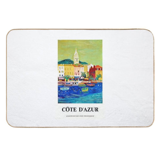 France Chemins De Fer Français, Côte D'Azur Roger BEZOMBES 1966  Versatile Bath Mat