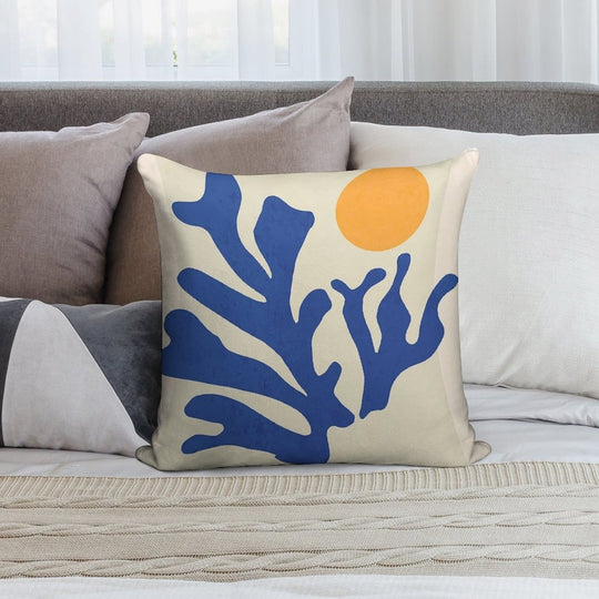 Sunshine Matisse Soft Hidden Zipper Throw Pillow