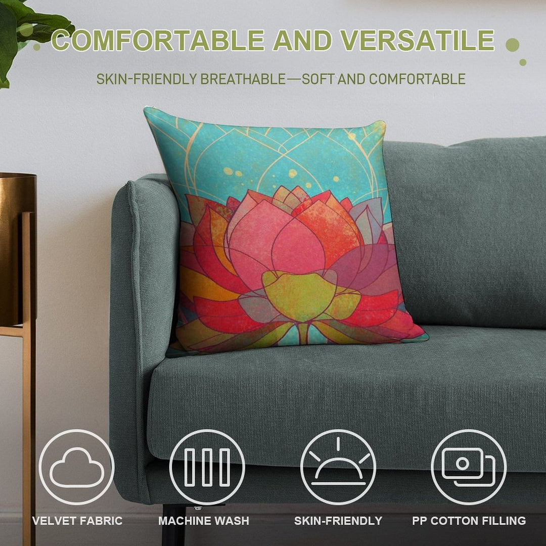 Space Lotos Soft Style Accent Throw Pillow