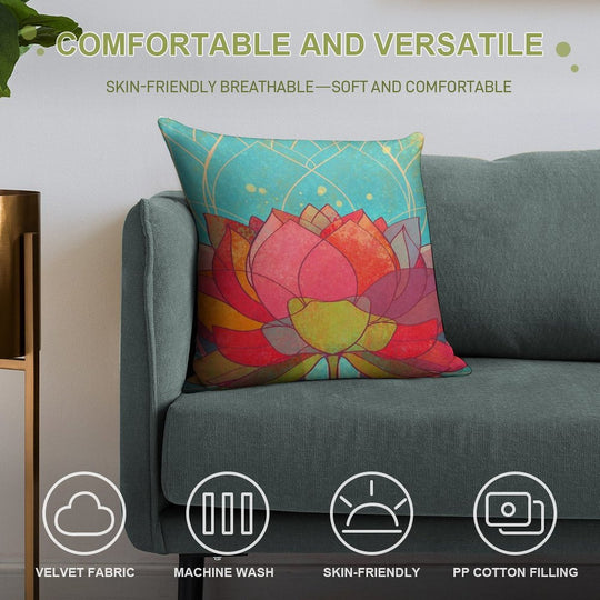 Space Lotos Soft Style Accent Throw Pillow