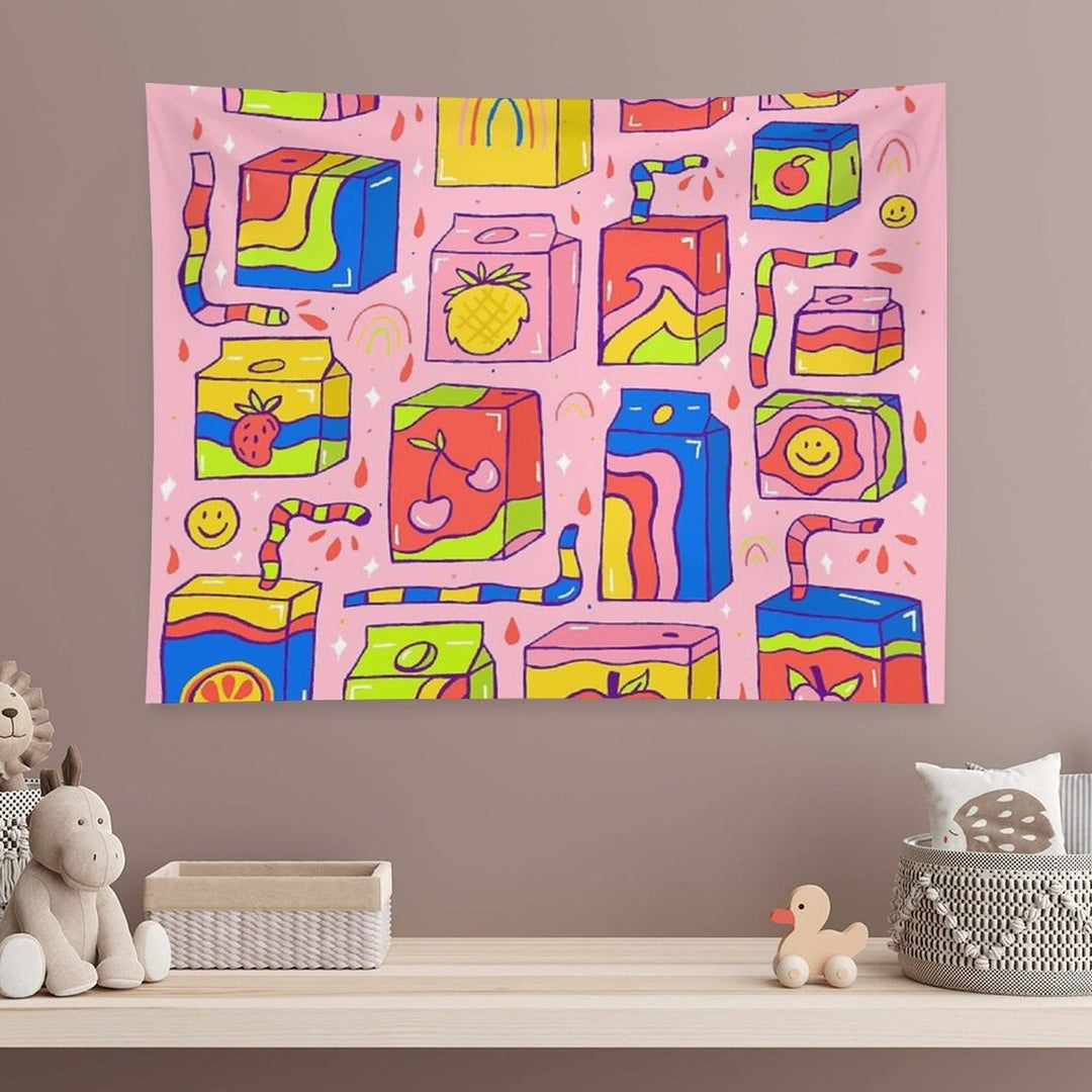 Juice Box Print Tapestry